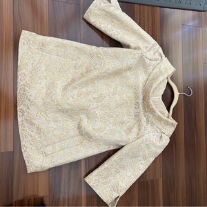 Lilly Pulitzer Cream and Gold Patterned Dress